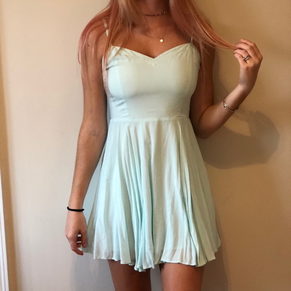 Baby blue Aritzia dress